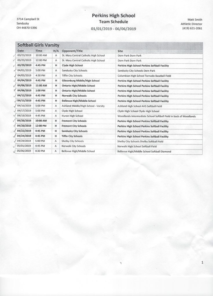 Jordyn Hawkins HS schedule 2019